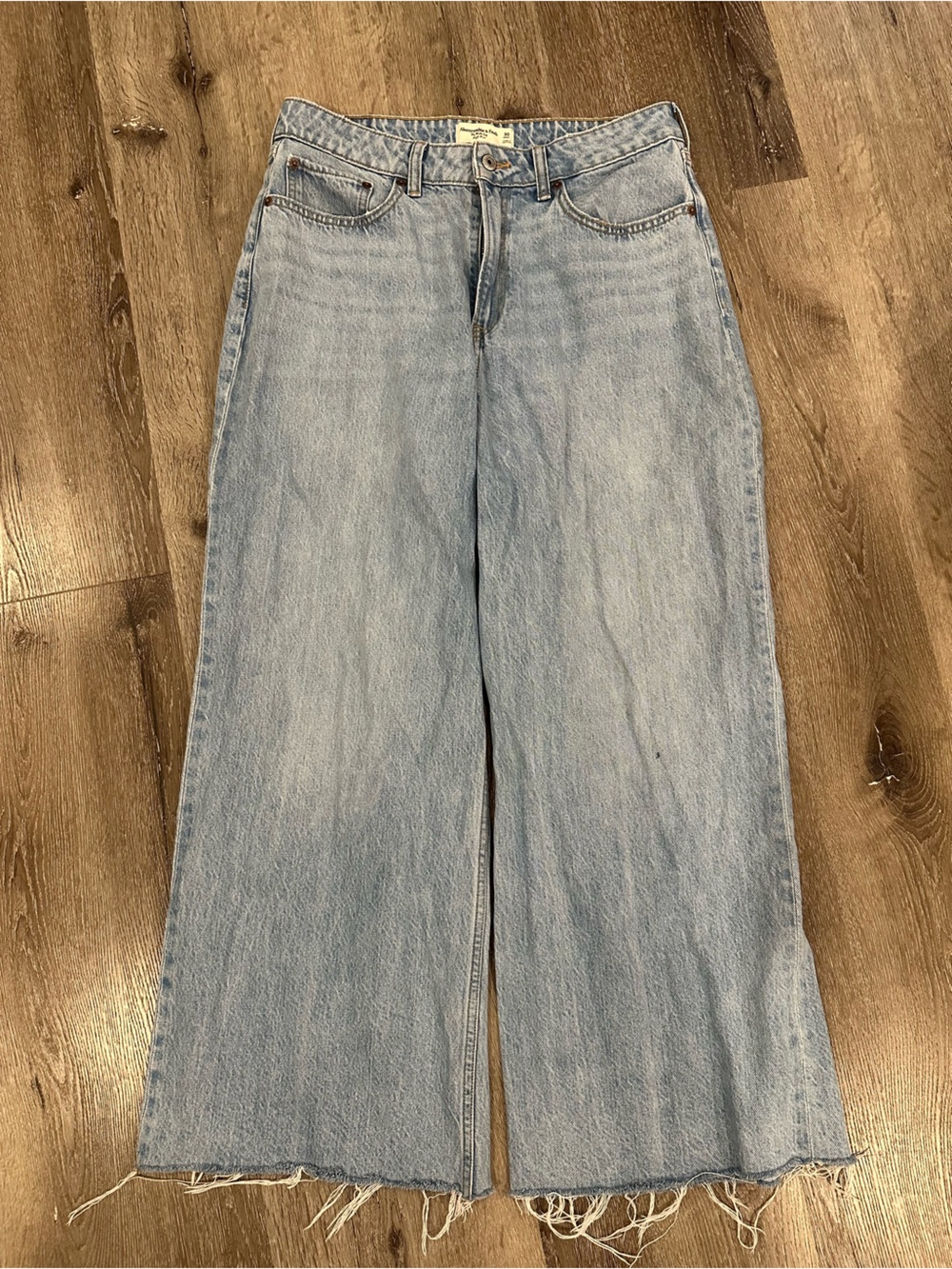 Abercrombie & Fitch Light Blue Wide Leg Jeans